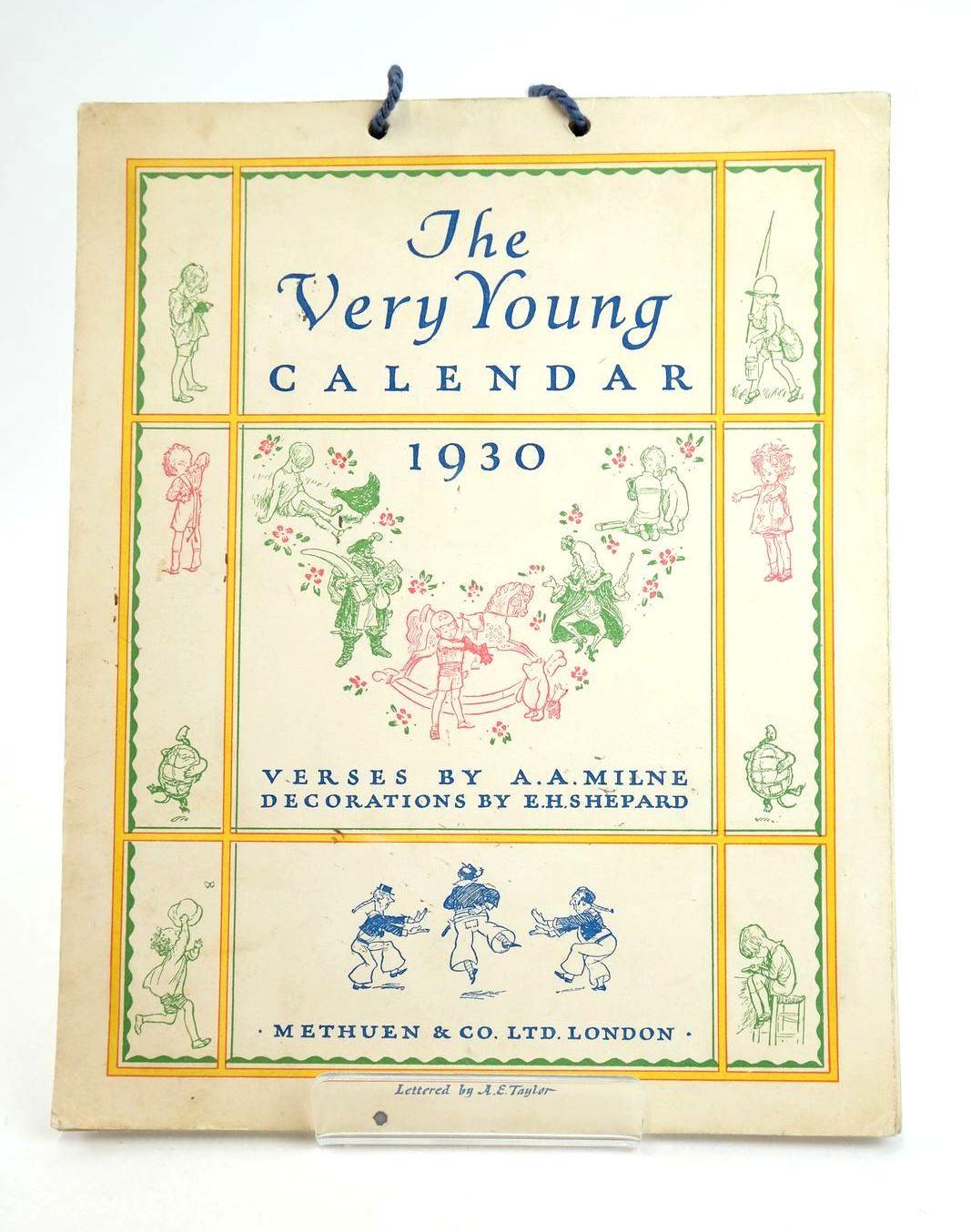 Photo of THE VERY YOUNG CALENDAR 1930 written by Milne, A.A. illustrated by Shepard, E.H. published by Methuen &amp; Co. Ltd. (STOCK CODE: 1319131)  for sale by Stella & Rose's Books