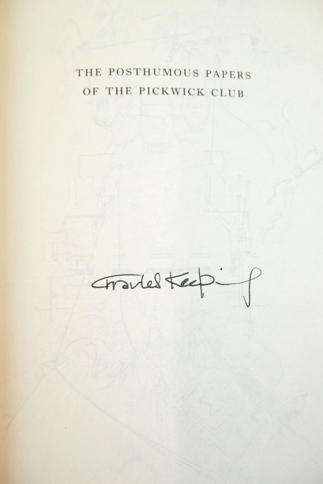 Photo of THE POSTHUMOUS PAPERS OF THE PICKWICK CLUB written by Dickens, Charles illustrated by Keeping, Charles published by Folio Society (STOCK CODE: 1320145)  for sale by Stella & Rose's Books