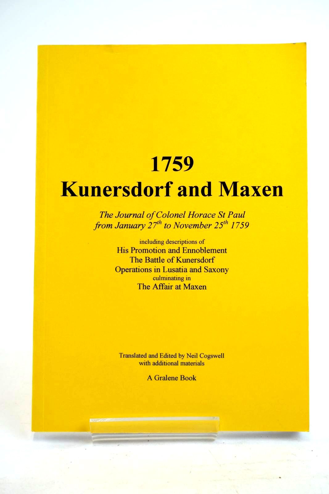 Photo of 1759 KUNERSDORF AND MAXEN written by St Paul, Horace published by Gralene Books (STOCK CODE: 1320197)  for sale by Stella & Rose's Books