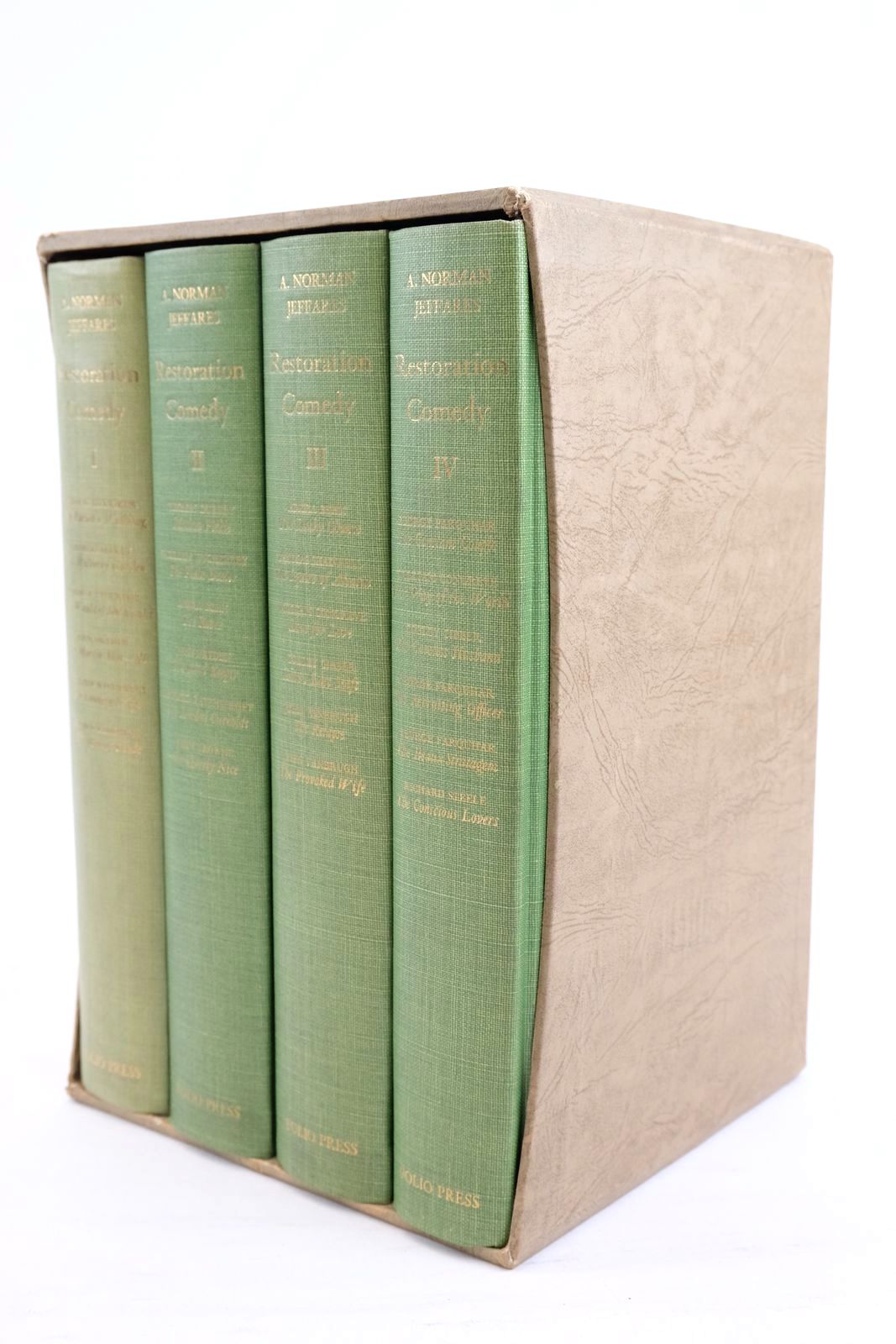 Photo of RESTORATION COMEDY (FOUR VOLUMES) written by Jeffares, A. Norman published by Folio Press (STOCK CODE: 1320954)  for sale by Stella & Rose's Books
