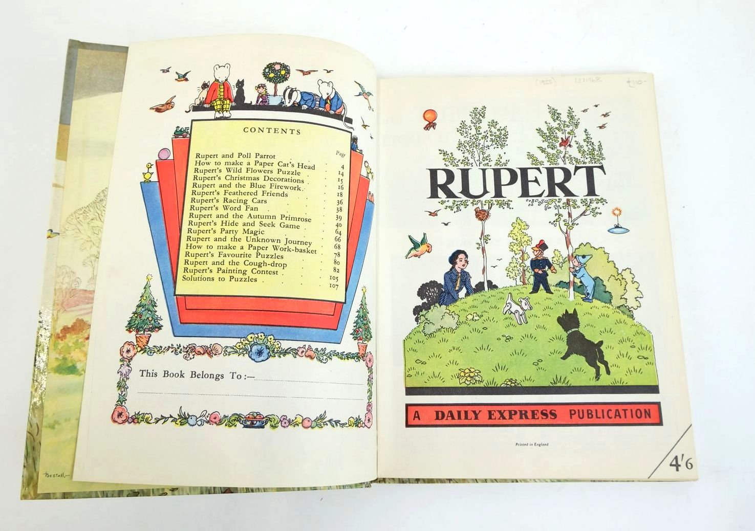 Photo of RUPERT ANNUAL 1955 written by Bestall, Alfred illustrated by Bestall, Alfred published by Daily Express (STOCK CODE: 1321968)  for sale by Stella & Rose's Books
