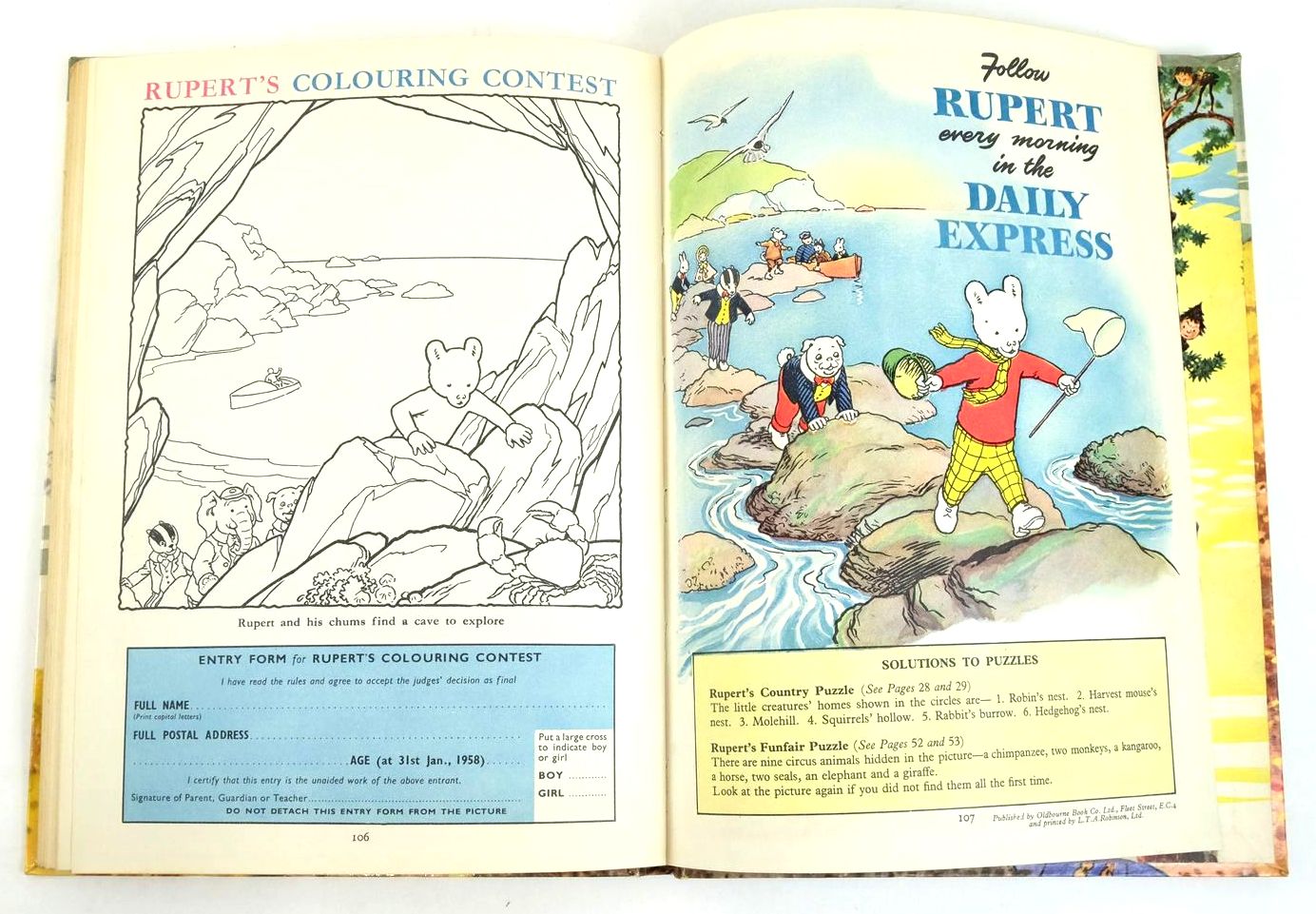 Photo of RUPERT ANNUAL 1957 written by Bestall, Alfred illustrated by Bestall, Alfred published by Daily Express (STOCK CODE: 1322287)  for sale by Stella & Rose's Books