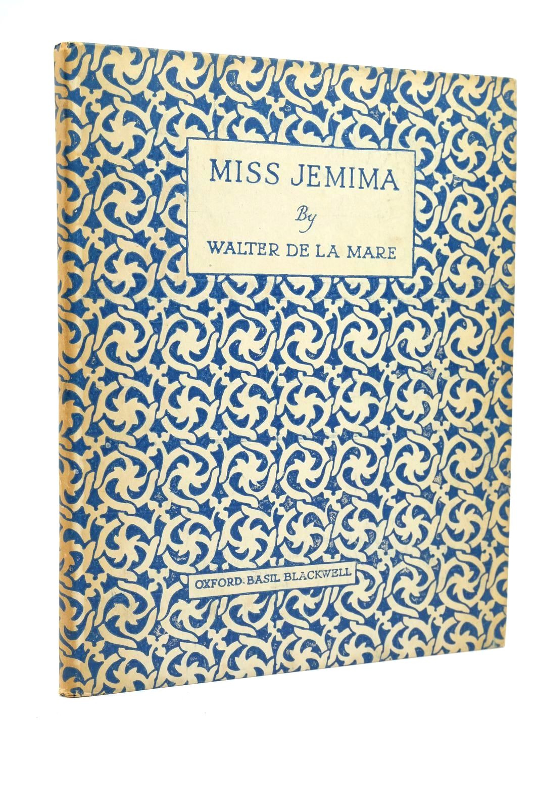Photo of MISS JEMIMA written by De La Mare, Walter illustrated by Buckels, Alec published by Basil Blackwell (STOCK CODE: 1322954)  for sale by Stella & Rose's Books