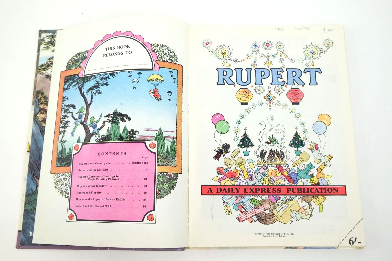 Photo of RUPERT ANNUAL 1967 written by Bestall, Alfred illustrated by Bestall, Alfred published by Daily Express (STOCK CODE: 1323073)  for sale by Stella & Rose's Books
