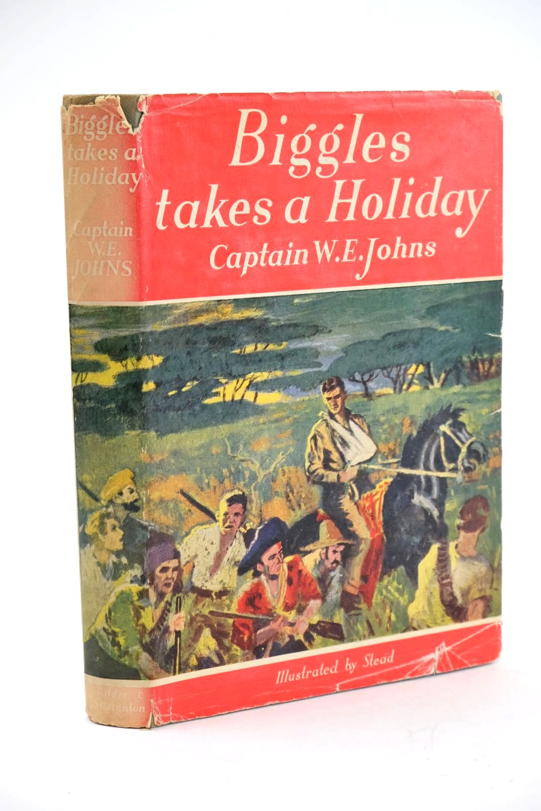 Photo of BIGGLES TAKES A HOLIDAY written by Johns, W.E. illustrated by Stead,  published by Hodder & Stoughton (STOCK CODE: 1324031)  for sale by Stella & Rose's Books