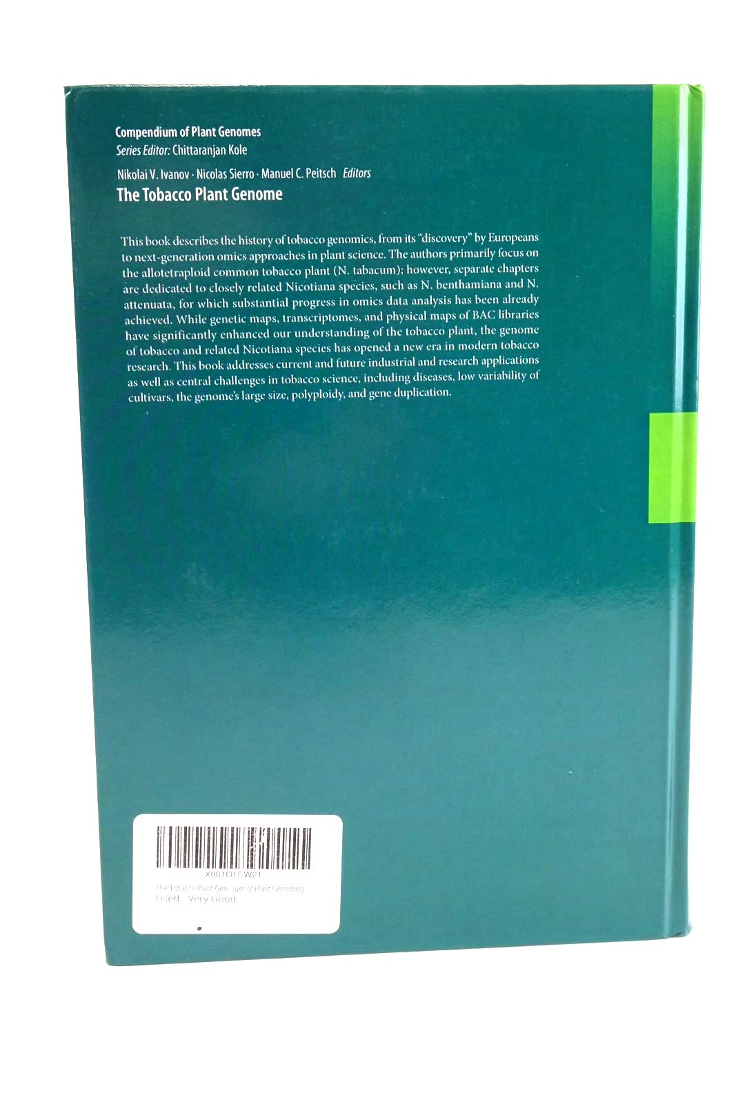 Photo of THE TOBACCO PLANT GENOME written by Ivanov, Nikolai V.
Sierro, Nicolas
Peitsch, Manuel C. published by Springer (STOCK CODE: 1324172)  for sale by Stella & Rose's Books