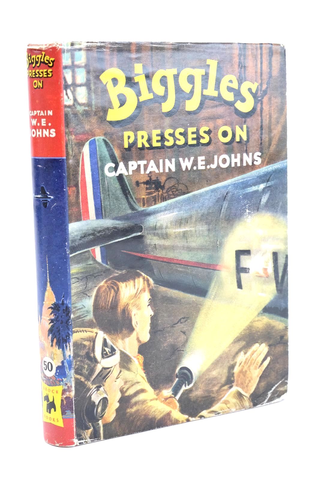 Photo of BIGGLES PRESSES ON written by Johns, W.E. illustrated by Stead, Leslie published by Brockhampton Press (STOCK CODE: 1324413)  for sale by Stella & Rose's Books