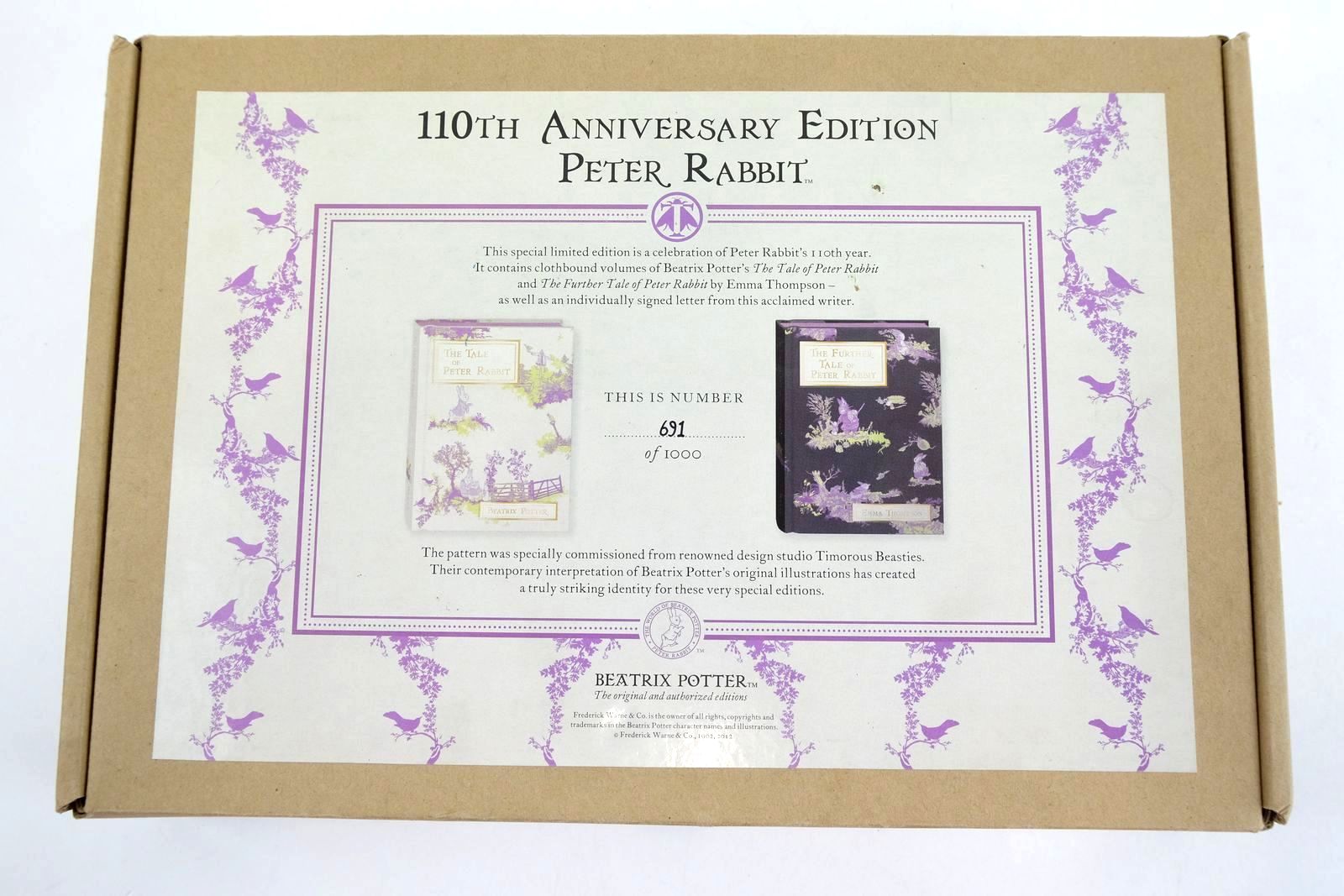 Photo of 110TH ANNIVERSARY EDITION OF PETER RABBIT written by Potter, Beatrix Thompson, Emma illustrated by Potter, Beatrix Taylor, Eleanor published by Frederick Warne &amp; Co. (STOCK CODE: 1324994)  for sale by Stella & Rose's Books