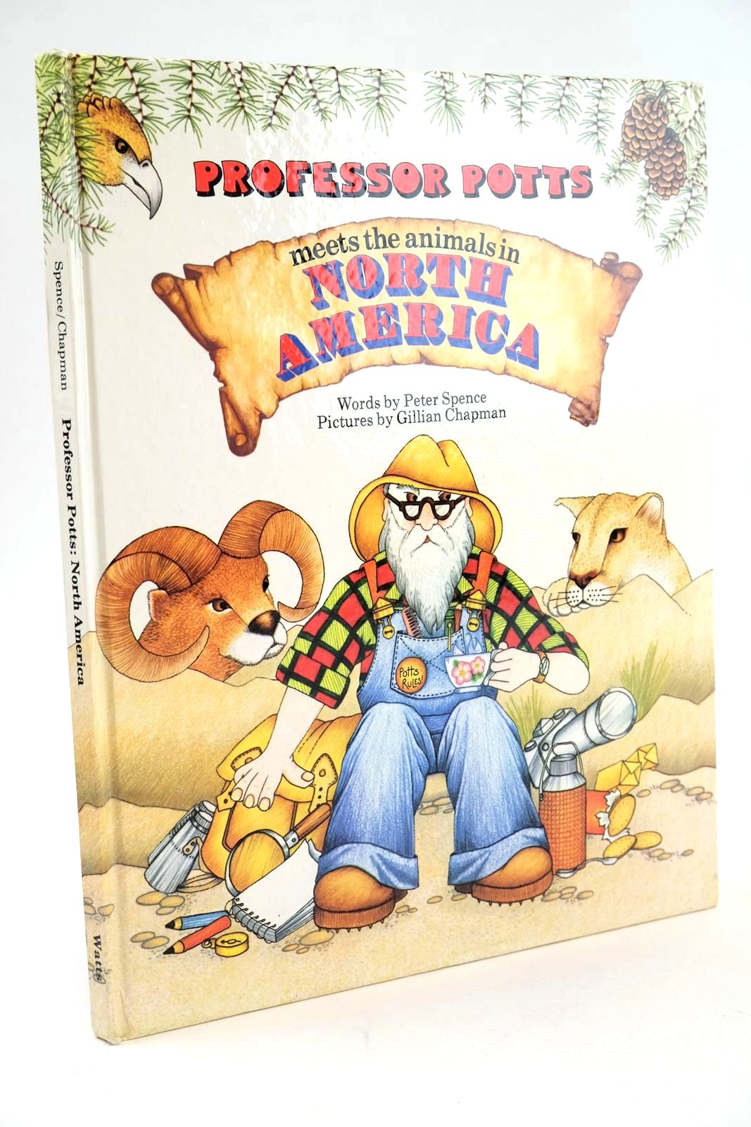 Photo of PROFESSOR POTTS MEETS THE ANIMALS IN NORTH AMERICA written by Spence, Peter illustrated by Chapman, Gillian published by Franklin Watts Ltd. (STOCK CODE: 1325051)  for sale by Stella & Rose's Books