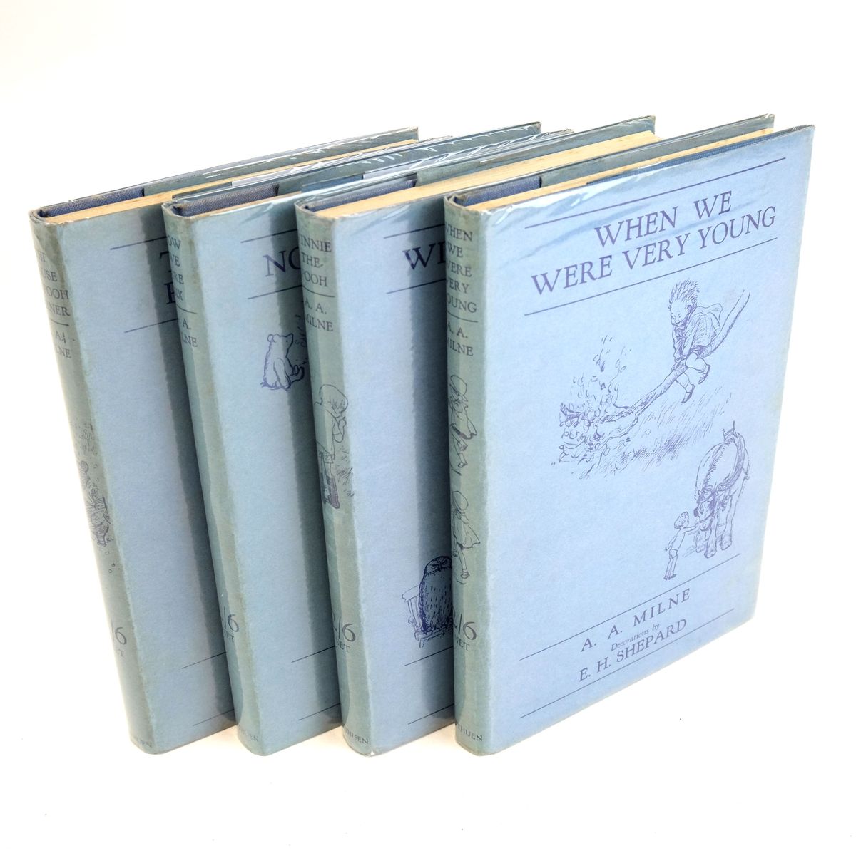 Complete Set of Winnie-The-Pooh Books: When We Were Very Young; Winnie-The-Pooh; Now We Are Six; The House At Pooh Corner