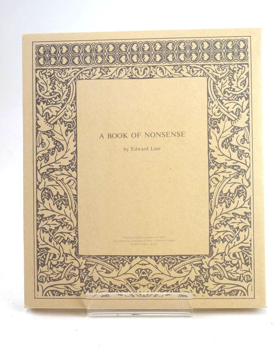 Photo of A BOOK OF NONSENSE written by Lear, Edward illustrated by Lear, Edward published by The Bodley Head (STOCK CODE: 1331462)  for sale by Stella & Rose's Books