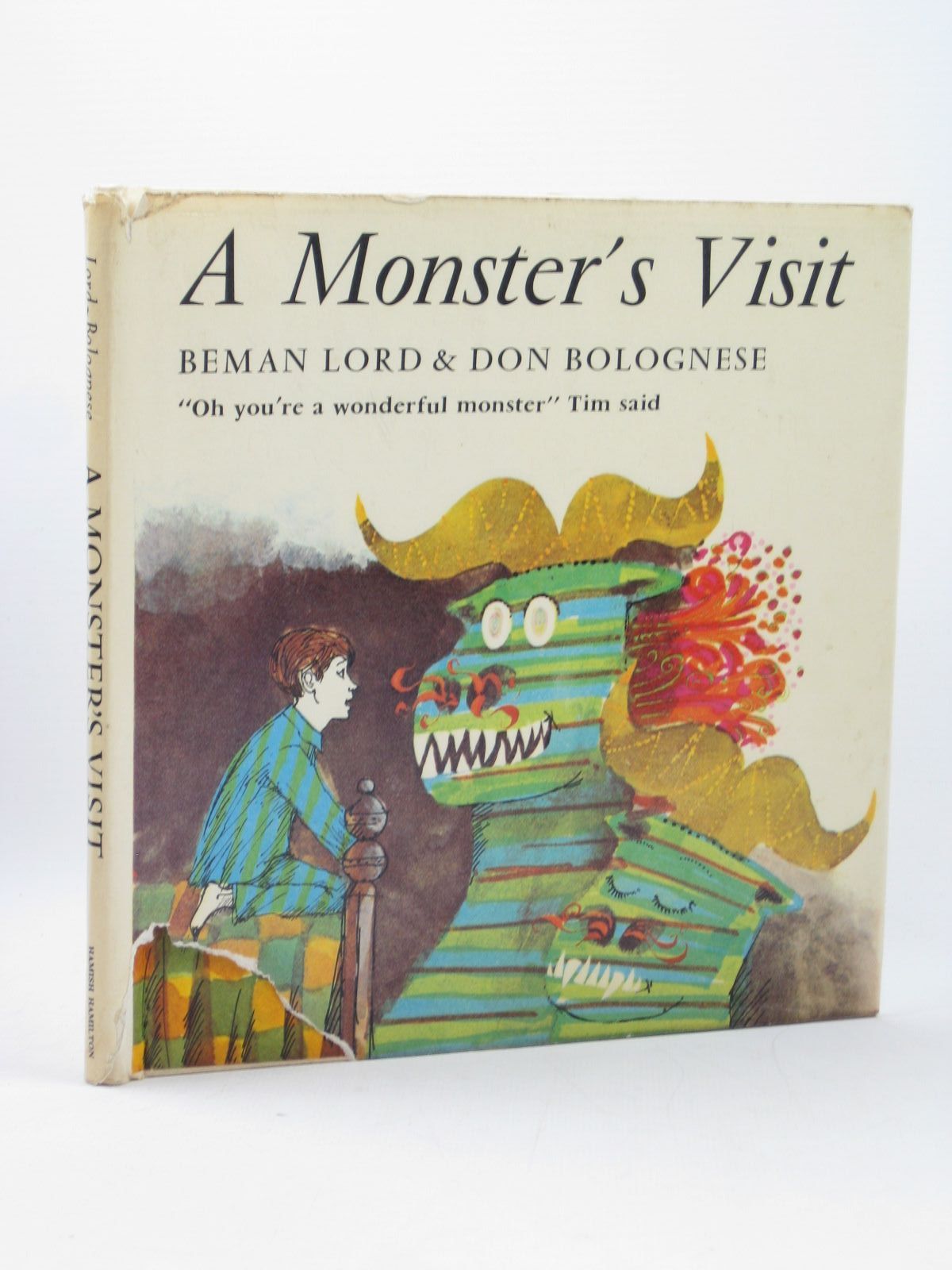 Photo of A MONSTER'S VISIT written by Lord, Beman illustrated by Bolognese, Don published by Hamish Hamilton Ltd (STOCK CODE: 1502242)  for sale by Stella & Rose's Books