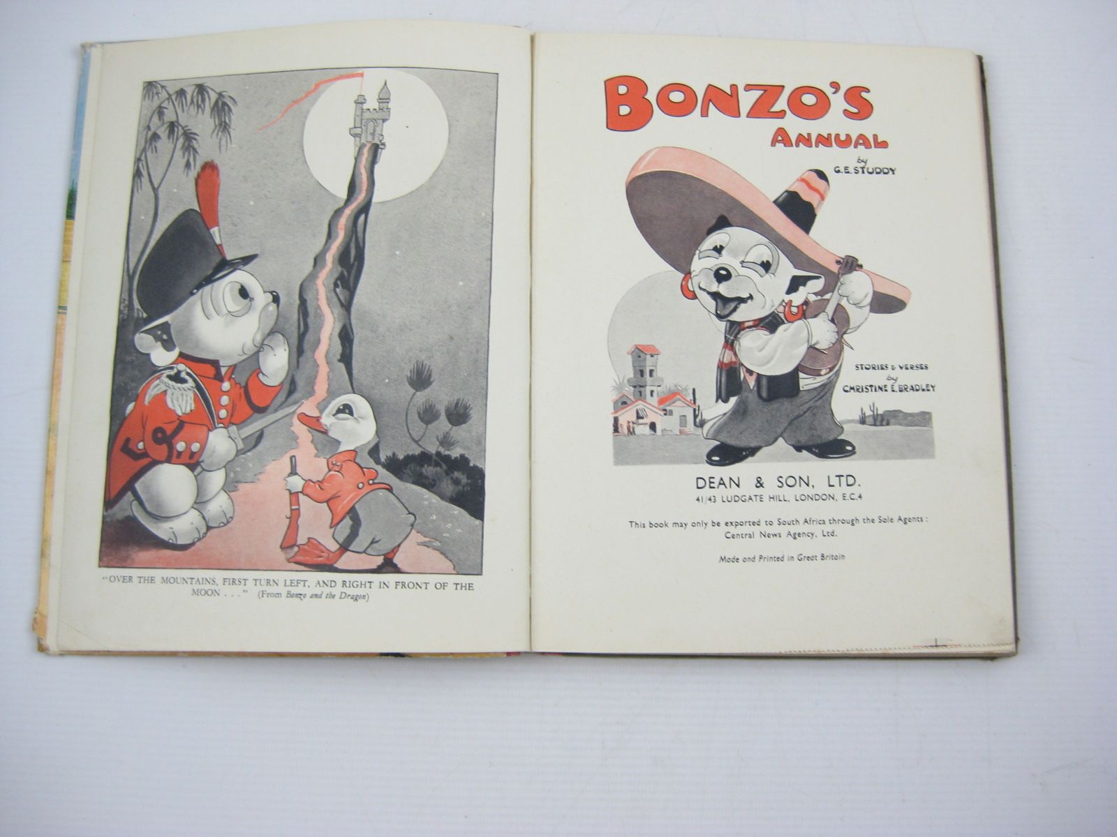 Photo of BONZO'S ANNUAL 1951 written by Studdy, G.E.
Bradley, Christine E. illustrated by Studdy, G.E. published by Dean & Son Ltd. (STOCK CODE: 1503215)  for sale by Stella & Rose's Books