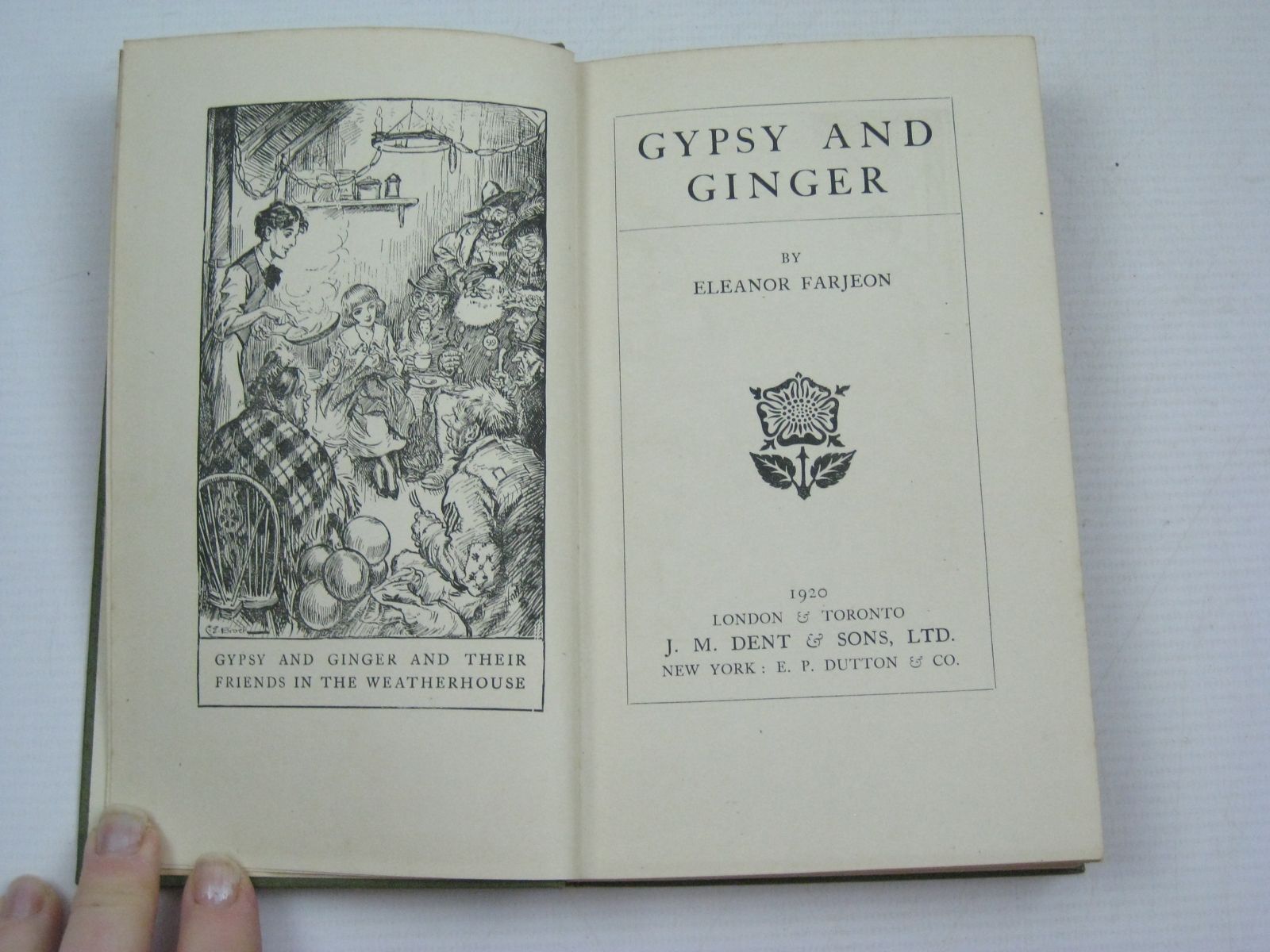 Photo of GYPSY AND GINGER written by Farjeon, Eleanor published by J.M. Dent & Sons Ltd. (STOCK CODE: 1504460)  for sale by Stella & Rose's Books