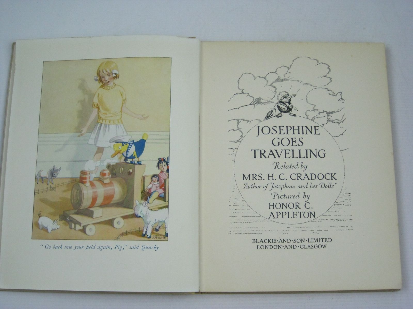 Photo of JOSEPHINE GOES TRAVELLING written by Cradock, Mrs. H.C. illustrated by Appleton, Honor C. published by Blackie & Son Ltd. (STOCK CODE: 1504622)  for sale by Stella & Rose's Books