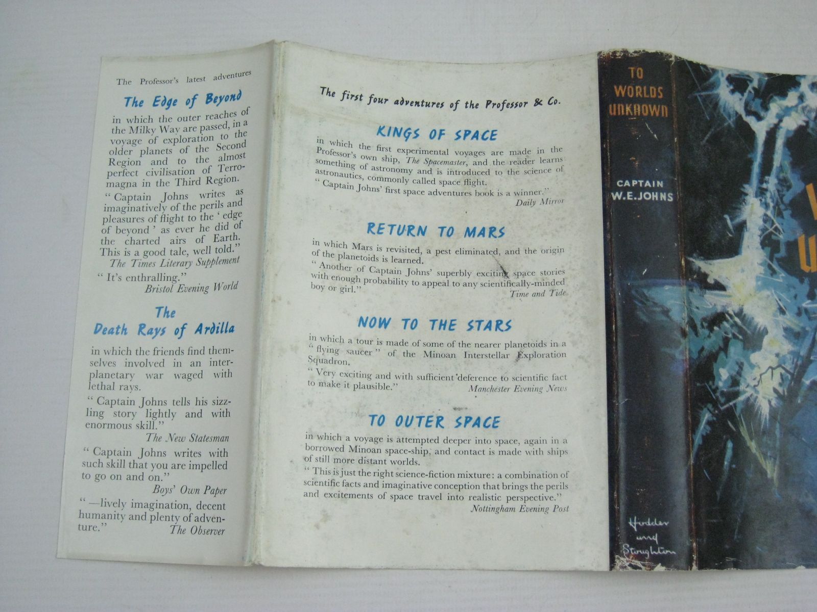 Stella & Rose's Books : TO WORLDS UNKNOWN Written By W.E. Johns, STOCK ...