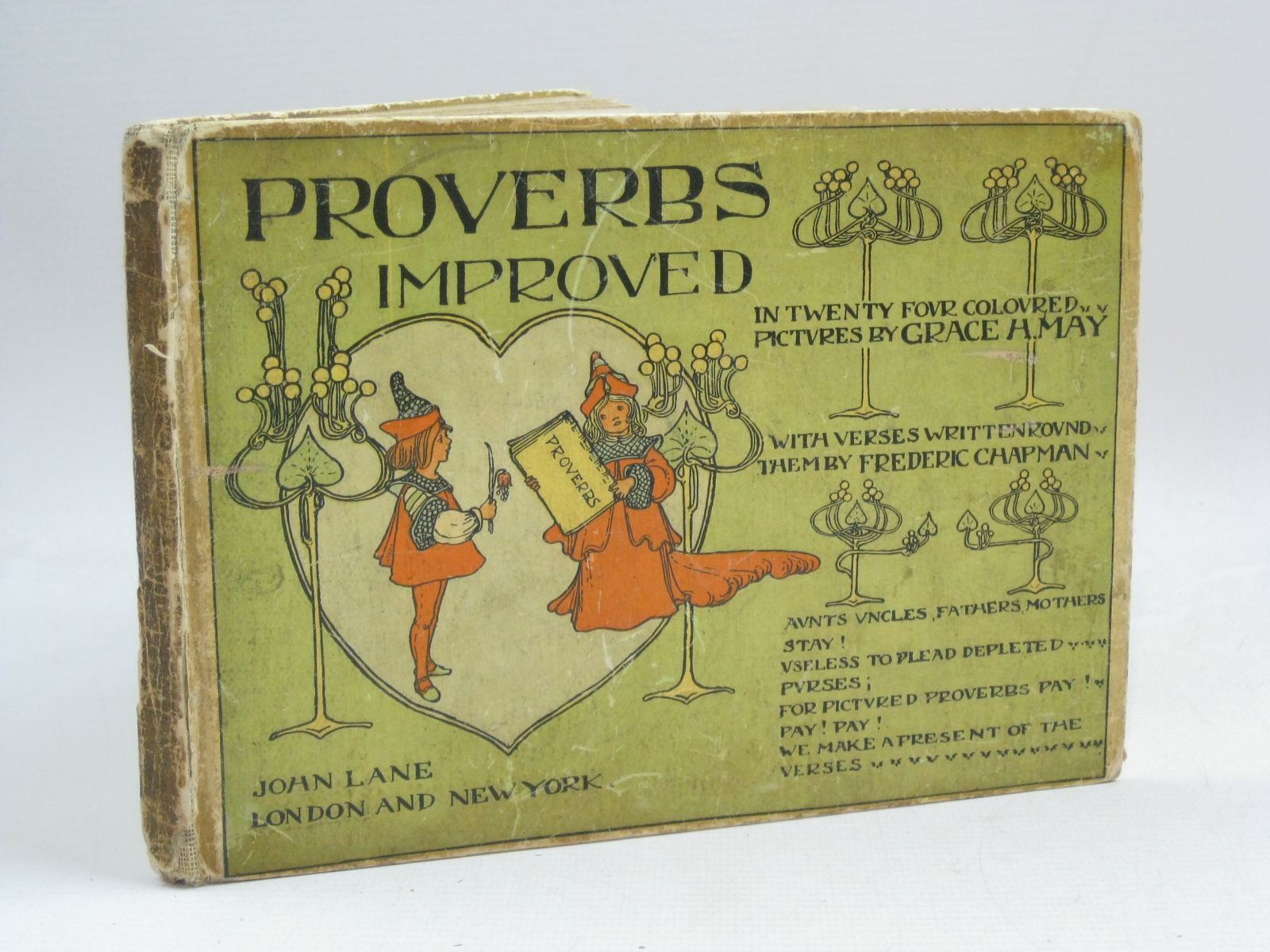 Photo of PROVERBS IMPROVED written by Chapman, Frederic illustrated by May, Grace H. published by John Lane (STOCK CODE: 1506145)  for sale by Stella & Rose's Books