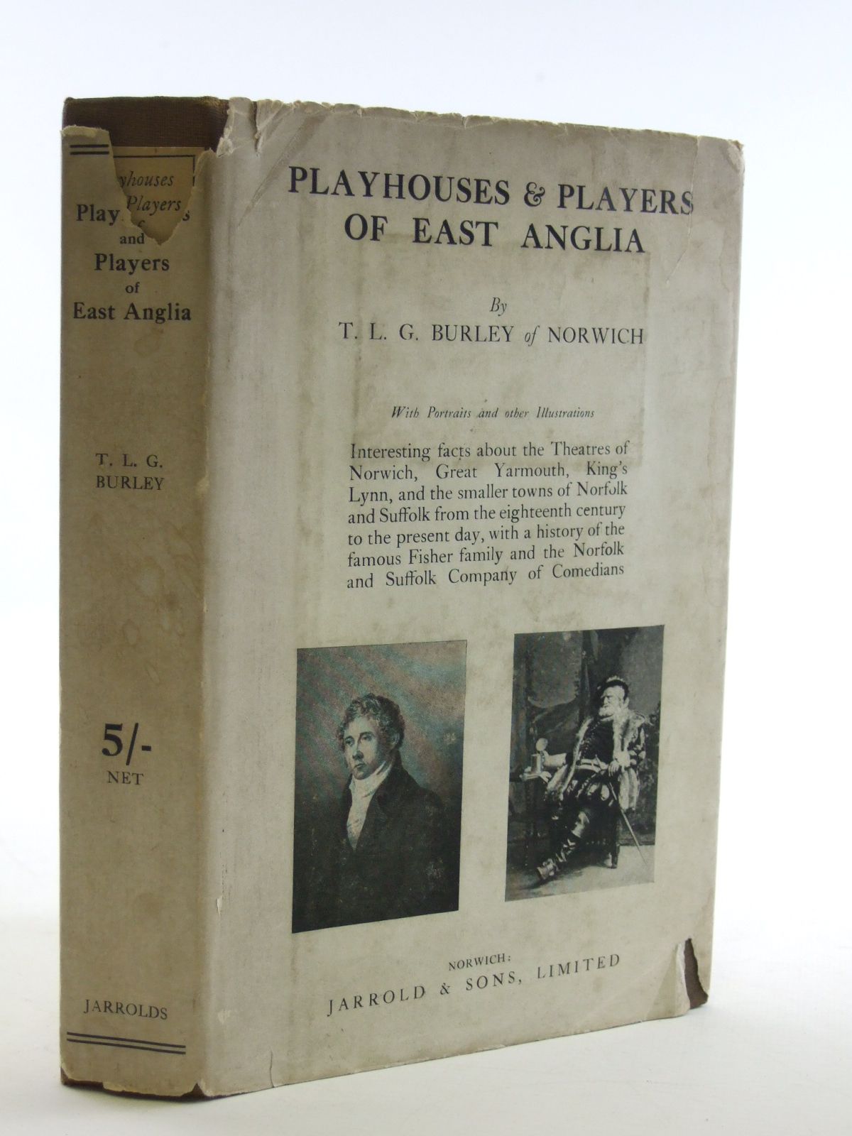 Photo of PLAYHOUSES AND PLAYERS OF EAST ANGLIA written by Burley, T.L.G. published by Jarrold and Sons Limited (STOCK CODE: 1604034)  for sale by Stella & Rose's Books