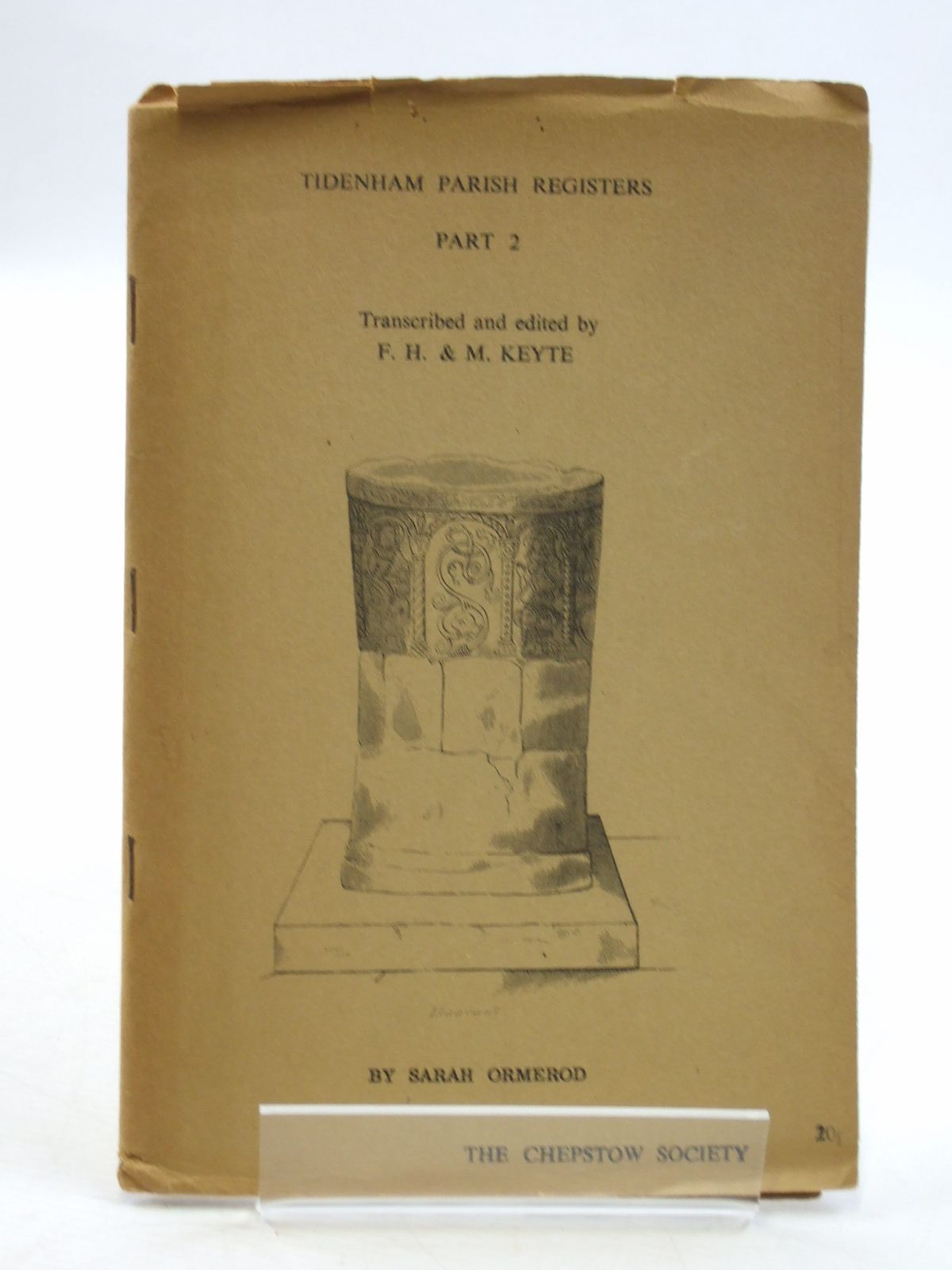 Photo of TIDENHAM PARISH REGISTERS PART 2 written by Ormerod, Sarah Keyte, F.H. Keyte, M. published by The Chepstow Society (STOCK CODE: 1604511)  for sale by Stella & Rose's Books