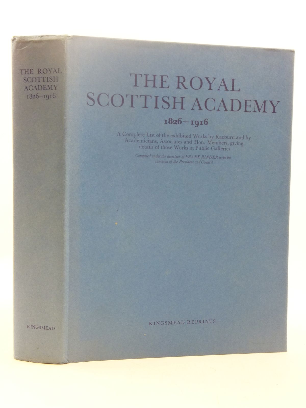 Photo of THE ROYAL SCOTTISH ACADEMY 1826-1916 written by Rinder, Frank published by Kingsmead Reprints (STOCK CODE: 1605156)  for sale by Stella & Rose's Books