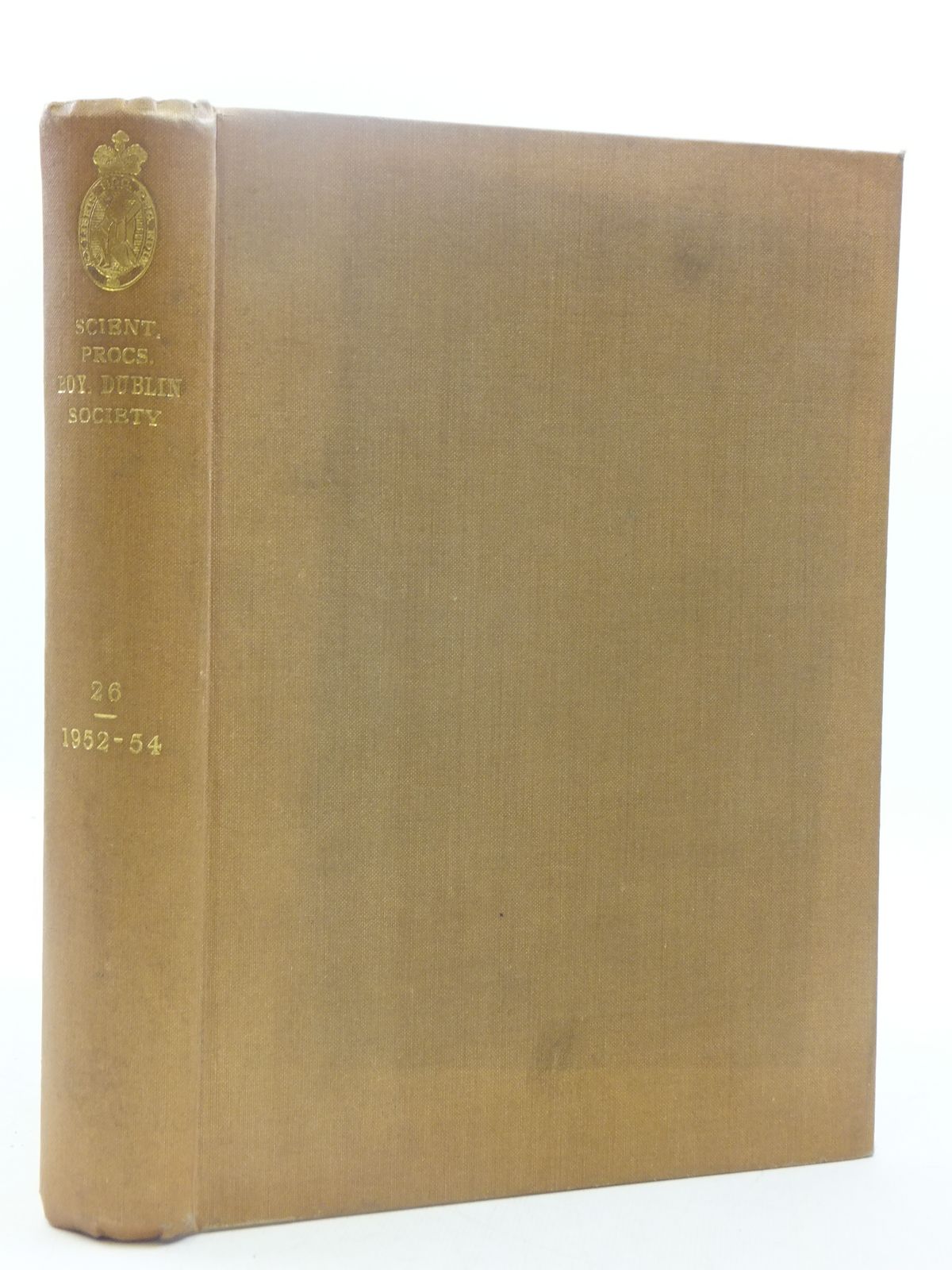 Photo of THE SCIENTIFIC PROCEEDINGS OF THE ROYAL DUBLIN SOCIETY VOLUME 26 (1952-54)- Stock Number: 1605206