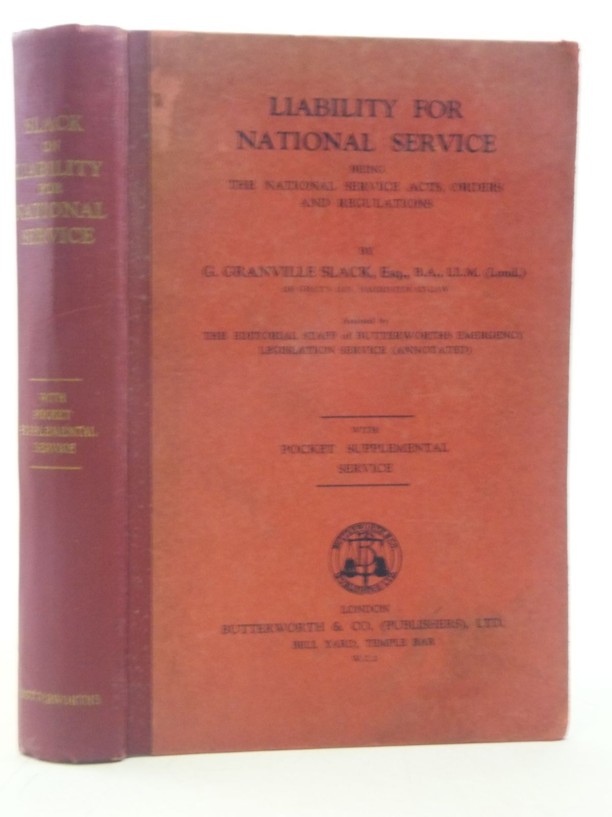 Photo of LIABILITY FOR NATIONAL SERVICE- Stock Number: 1605937
