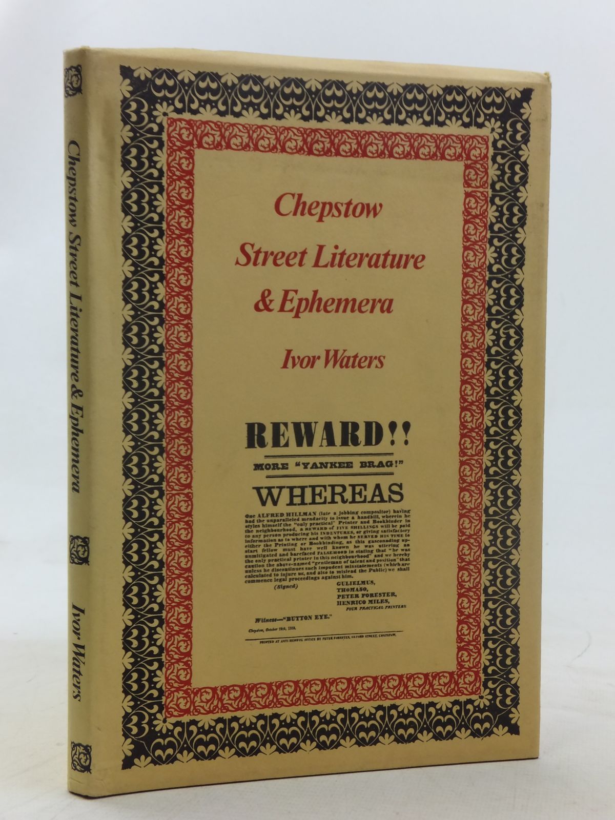 Photo of CHEPSTOW STREET LITERATURE & EPHEMERA written by Waters, Ivor published by Moss Rose Press (STOCK CODE: 1607131)  for sale by Stella & Rose's Books
