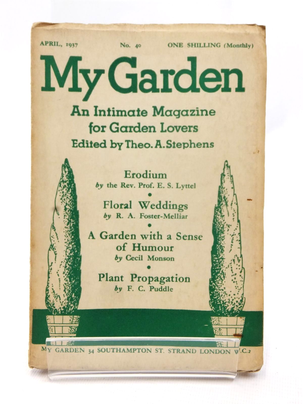 Photo of MY GARDEN APRIL 1937 (VOL. 10 No. 40) written by Stephens, Theo A. Johns, W.E. published by My Garden (STOCK CODE: 1609234)  for sale by Stella & Rose's Books