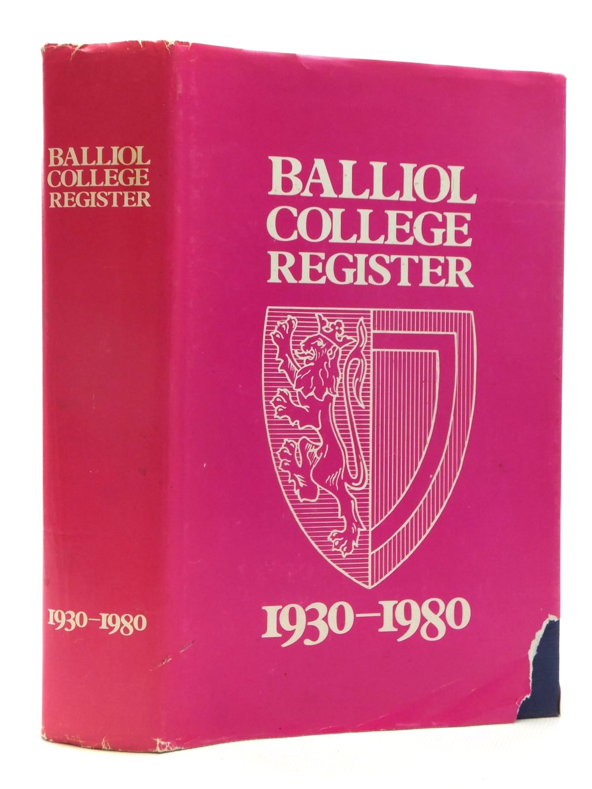 Photo of THE BALLIOL COLLEGE REGISTER 1930-1980 written by Jones, John Viney, Sally (STOCK CODE: 1609927)  for sale by Stella & Rose's Books