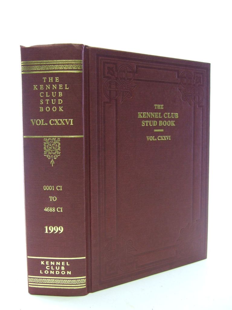 Photo of THE KENNEL CLUB STUD BOOK FOR THE YEAR 1998 VOL CXXVI- Stock Number: 1705602