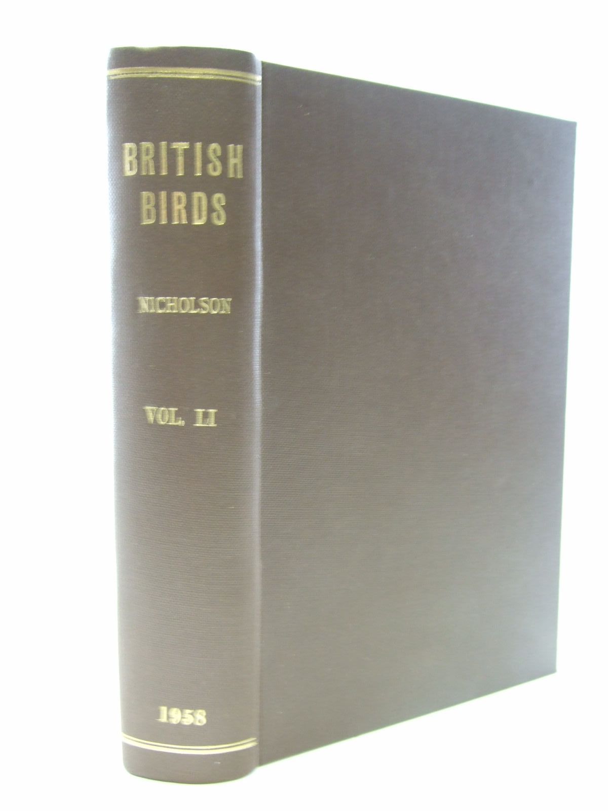 Photo of BRITISH BIRDS VOL. LI written by Nicholson, E.M. published by H.F. &amp; G. Witherby Ltd. (STOCK CODE: 1706178)  for sale by Stella & Rose's Books