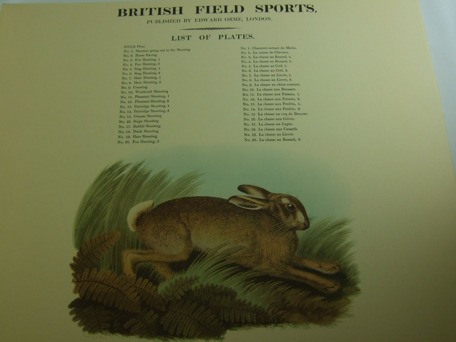 Stella & Rose's Books ORME'S COLLECTION OF BRITISH FIELD SPORTS