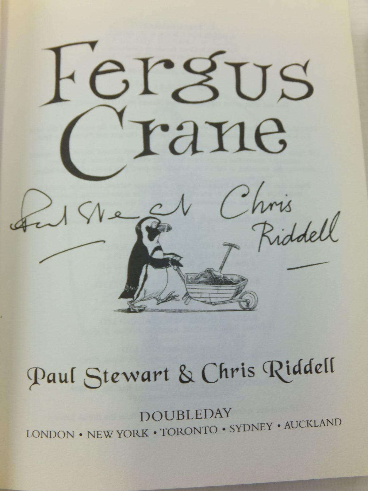 Stella & Rose's Books FERGUS CRANE Written By Paul Stewart, STOCK