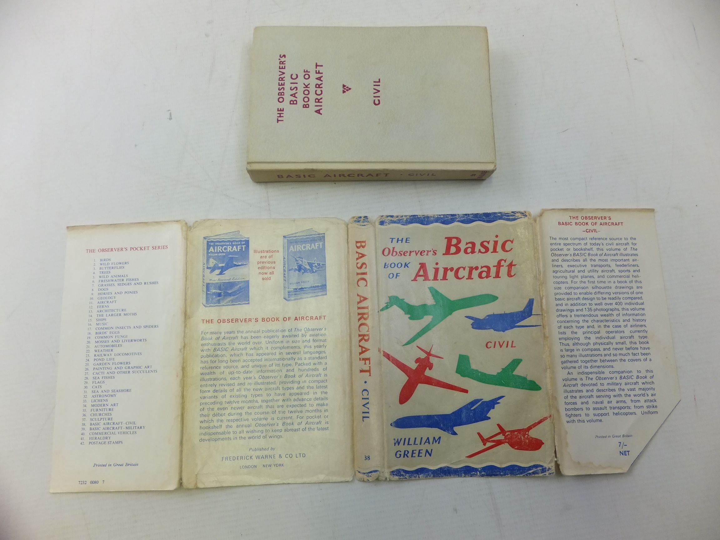 Photo of THE OBSERVER'S BOOK OF BASIC AIRCRAFT: CIVIL written by Green, William illustrated by Punnett, Dennis published by Frederick Warne & Co Ltd. (STOCK CODE: 1713492)  for sale by Stella & Rose's Books