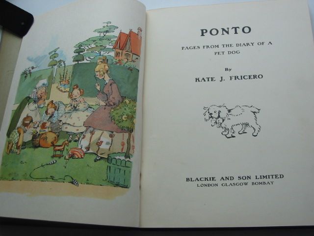 Photo of PONTO PAGES FROM THE DIARY OF A PET DOG written by Fricero, Kate J. illustrated by Fricero, Kate J. published by Blackie & Son Ltd. (STOCK CODE: 1801106)  for sale by Stella & Rose's Books