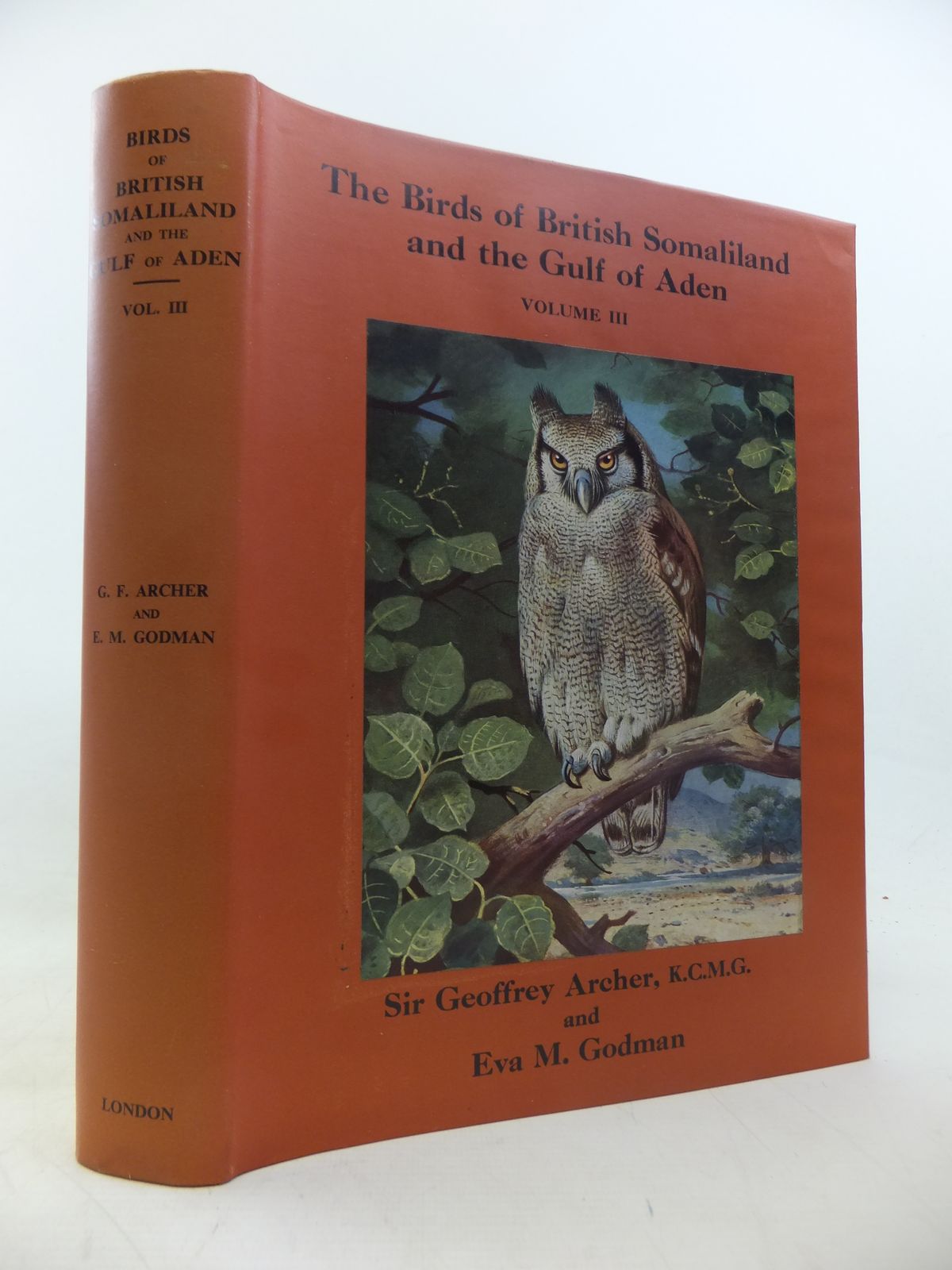 Photo of THE BIRDS OF BRITISH SOMALILAND AND THE GULF OF ADEN VOLUME III- Stock Number: 1811162
