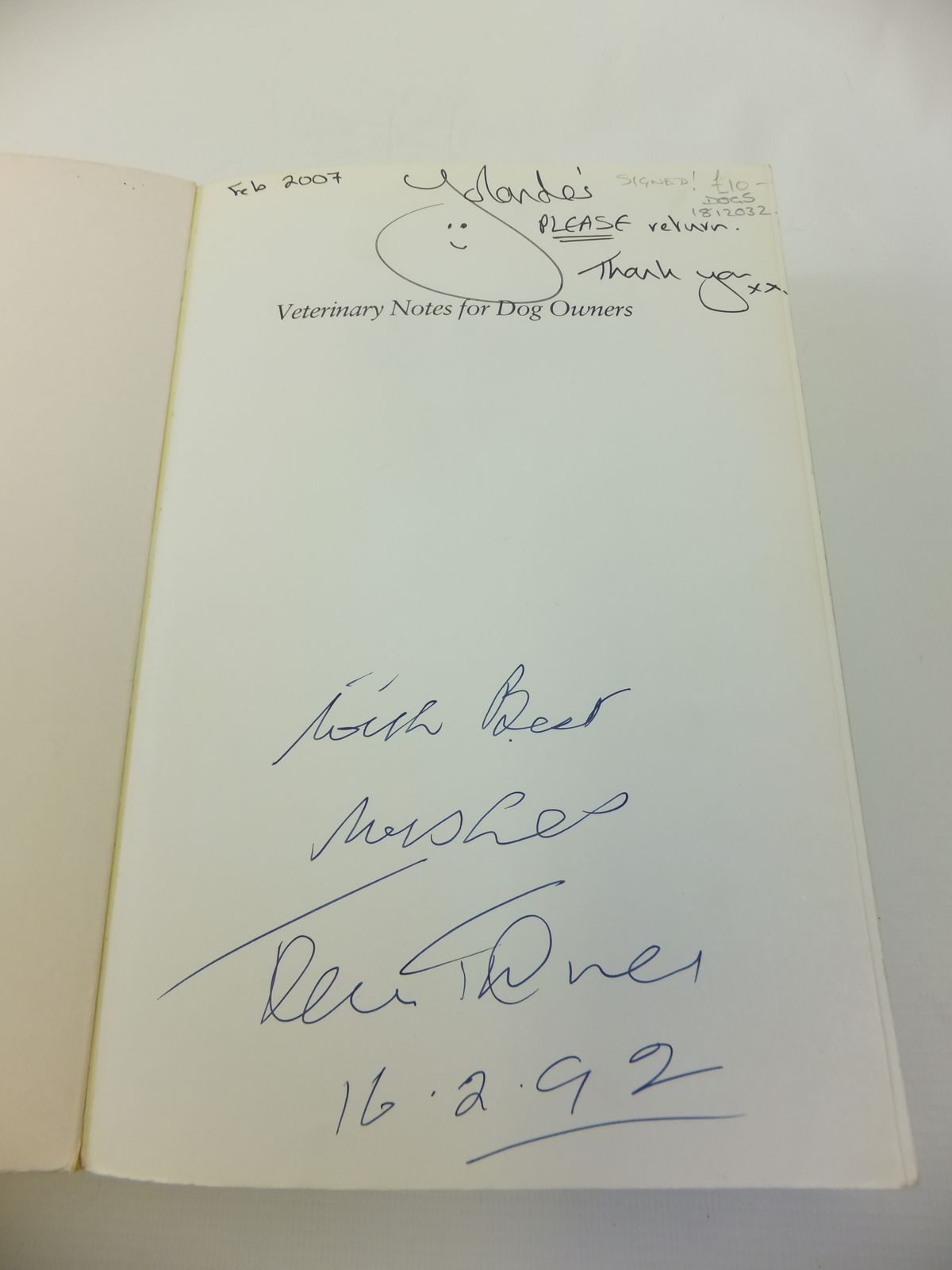 Stella & Rose's Books VETERINARY NOTES FOR DOG OWNERS Written By