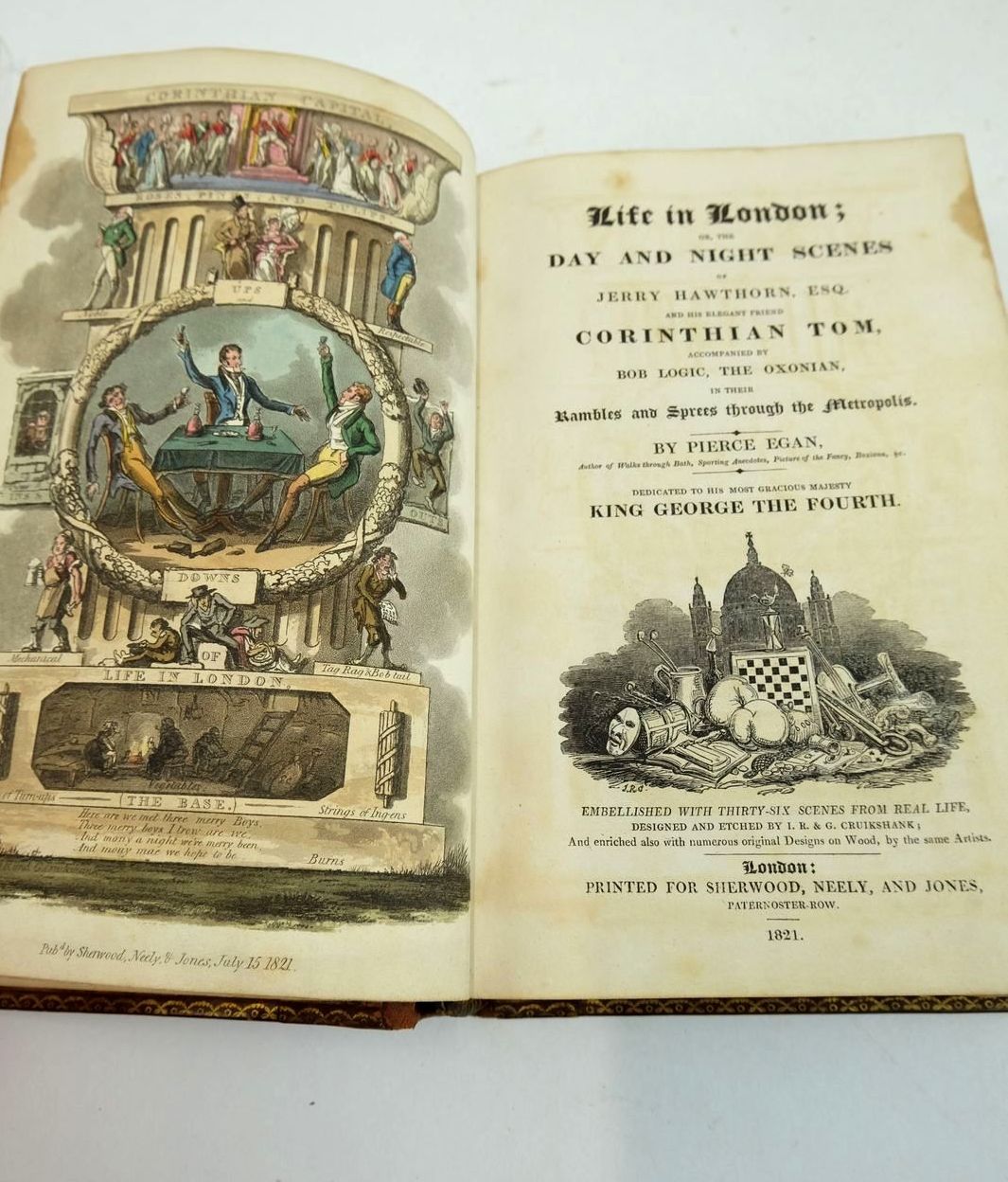 Photo of LIFE IN LONDON written by Egan, Pierce illustrated by Cruikshank, George published by Sherwood, Neely & Jones (STOCK CODE: 1821320)  for sale by Stella & Rose's Books