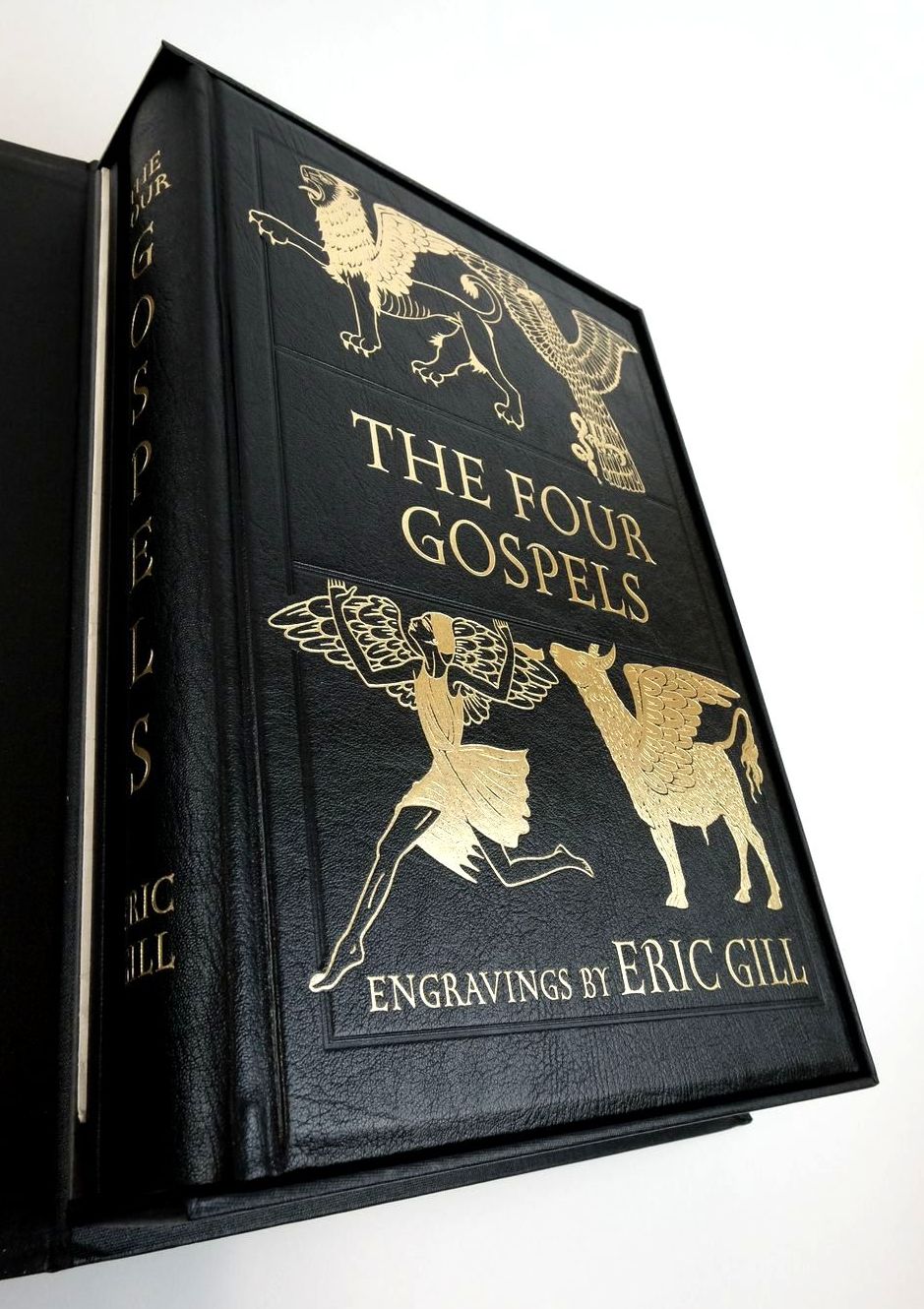 Photo of THE FOUR GOSPELS OF THE LORD JESUS CHRIST written by Dreyfus, John Gibbings, Robert illustrated by Gill, Eric published by Folio Society, The Golden Cockerel Press (STOCK CODE: 1822492)  for sale by Stella & Rose's Books
