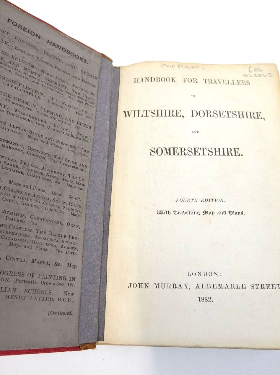 Photo of HANDBOOK FOR TRAVELLERS IN WILTSHIRE, DORSETSHIRE, AND SOMERSETSHIRE published by John Murray (STOCK CODE: 1823543)  for sale by Stella & Rose's Books