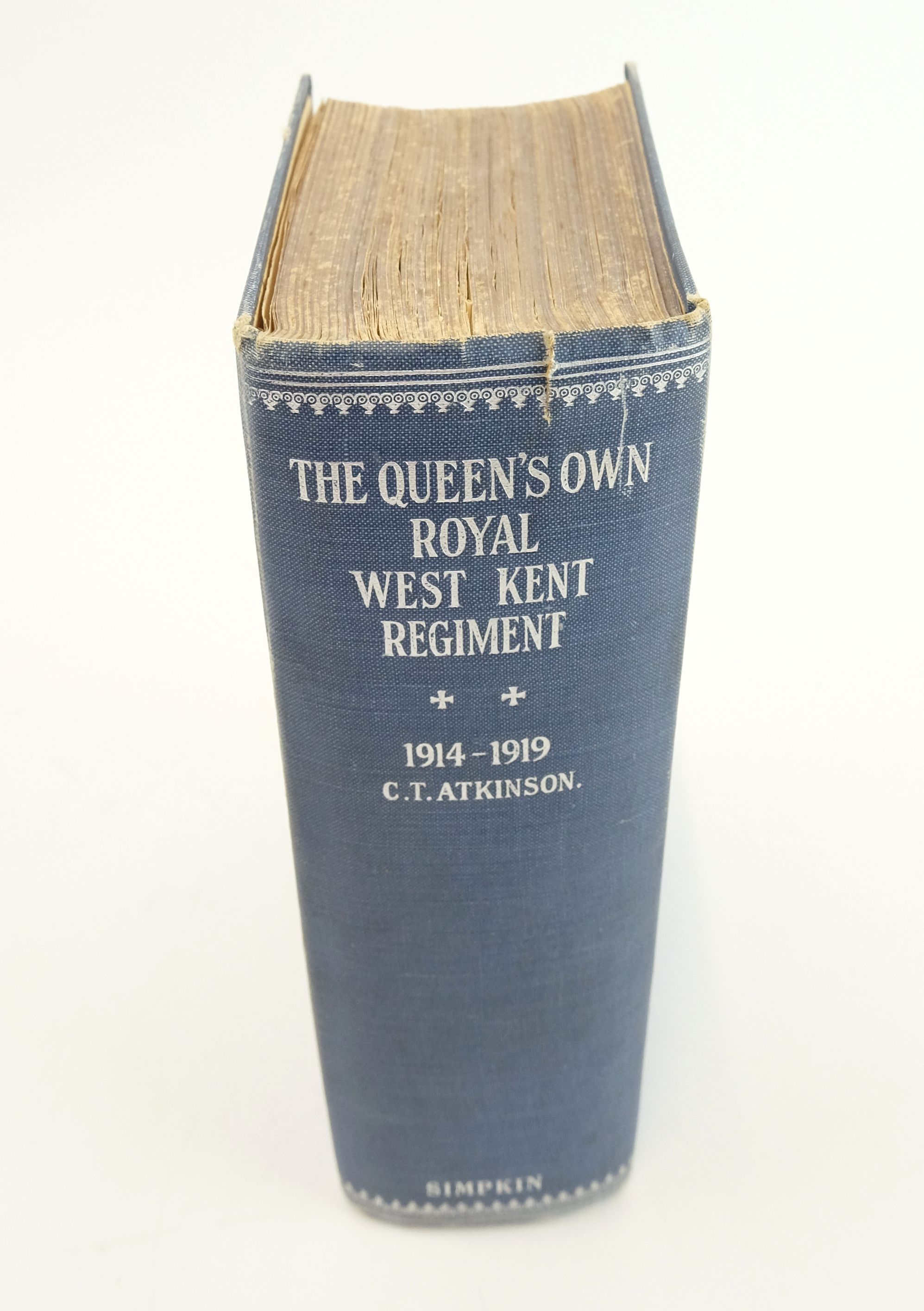Photo of THE QUEEN'S OWN ROYAL WEST KENT REGIMENT - 1914-1919 written by Atkinson, C.T. published by Simpkin, Marshall, Hamilton, Kent & Co. Ltd. (STOCK CODE: 1824305)  for sale by Stella & Rose's Books