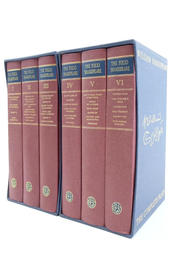 Photo of THE COMPLETE PLAYS (6 VOLUMES) written by Shakespeare, William Wells, Stanley et al, illustrated by Thomas, Llewellyn Scullard, Sue Martin, Frank et al., published by Folio Society (STOCK CODE: 1824338)  for sale by Stella & Rose's Books