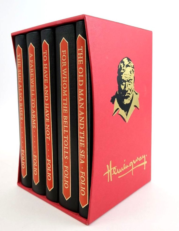Photo of THE FOLIO HEMINGWAY (5 VOLUMES) written by Hemingway, Ernest illustrated by Frankland, David published by Folio Society (STOCK CODE: 1825245)  for sale by Stella & Rose's Books