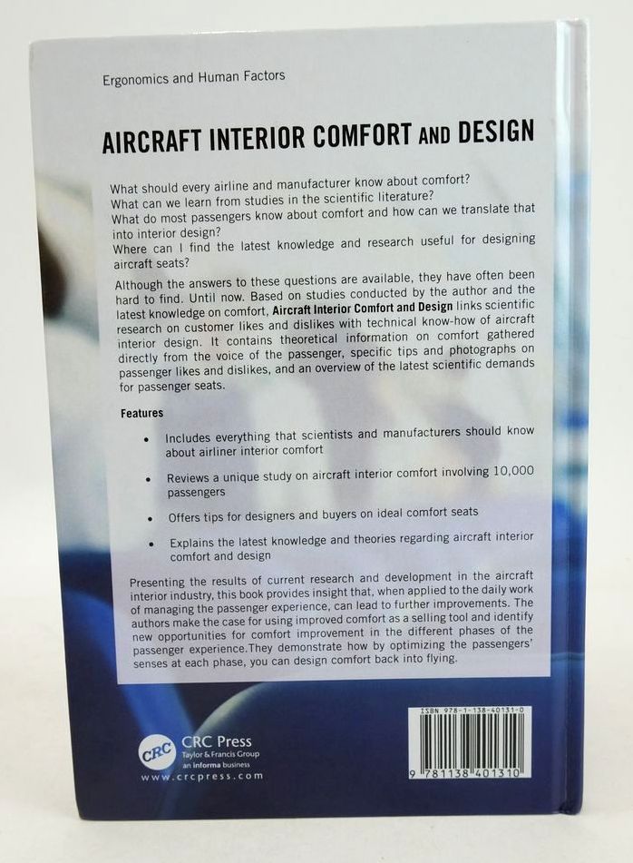 Photo of AIRCRAFT INTERIOR COMFORT AND DESIGN written by Vink, Peter
Brauer, Klaus published by CRC Press (STOCK CODE: 1826640)  for sale by Stella & Rose's Books