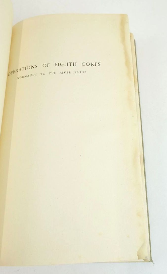 Photo of OPERATIONS OF EIGHTH CORPS: ACCOUNT OF OPERATIONS FROM NORMANDY TO THE RIVER RHINE written by Jackson, G.S. published by St. Clements Press, Ltd. (STOCK CODE: 1826805)  for sale by Stella & Rose's Books