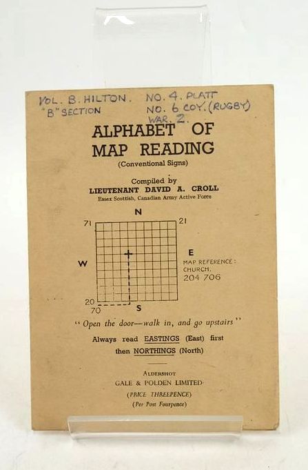 Photo of ALPHABET OF MAP READING (CONVENTIONAL SIGNS)- Stock Number: 1827261