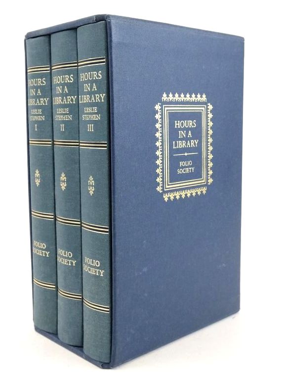 Photo of HOURS IN A LIBRARY (3 VOLUMES) written by Stephen, Leslie Steinberg, Jonathan published by Folio Society (STOCK CODE: 1827322)  for sale by Stella & Rose's Books