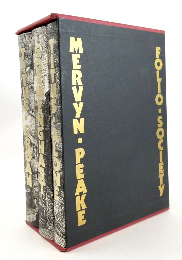 Photo of THE GORMENGHAST TRILOGY (3 VOLUMES) written by Peake, Mervyn Moorcock, Michael illustrated by Harding, Peter published by Folio Society (STOCK CODE: 1827676)  for sale by Stella & Rose's Books