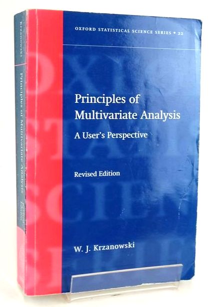 Photo of PRINCIPLES OF MULTIVARIATE ANALYSIS: A USER'S PERSPECTIVE (OXFORD STATISTICAL SCIENCE 22)- Stock Number: 1830317