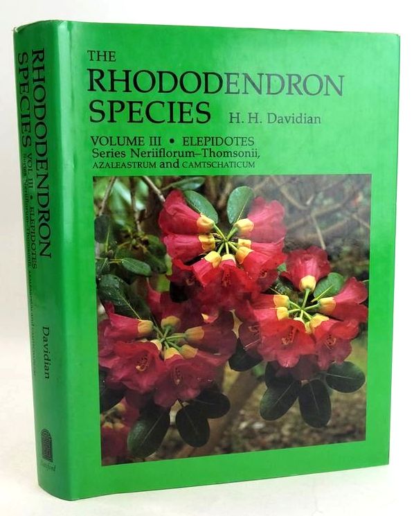 Photo of THE RHODODENDRON SPECIES VOLUME III: ELEPIDOTES written by Davidian, H.H. published by B.T. Batsford Ltd. (STOCK CODE: 1831043)  for sale by Stella & Rose's Books